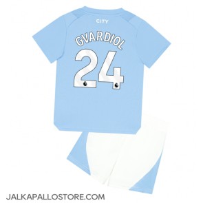 Manchester City Josko Gvardiol #24 Kotipaita Lapsille 2023-24 Lyhythihainen (+ shortsit)